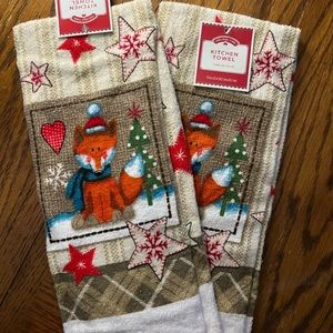 Christmas kitchen towels